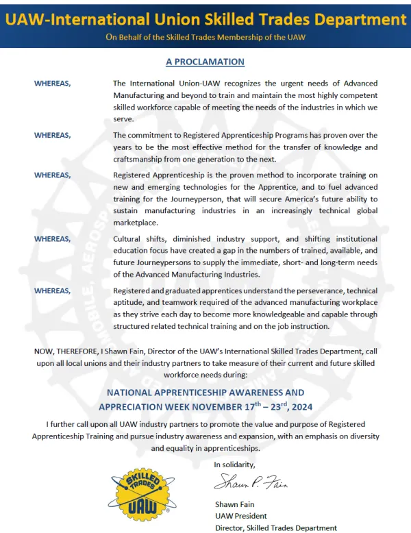 Proclamation